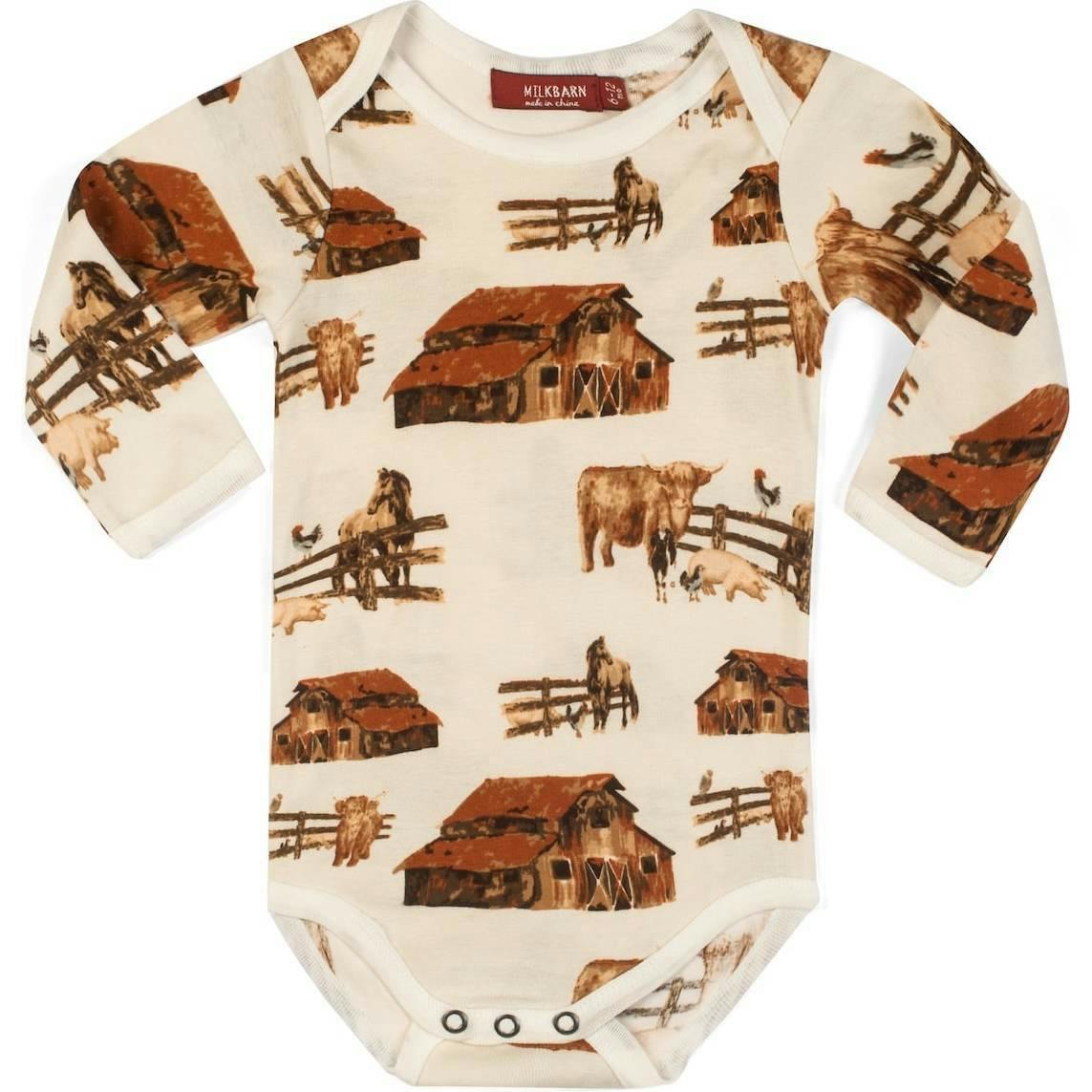 Homestead Organic Cotton Long Sleeve One Piece
