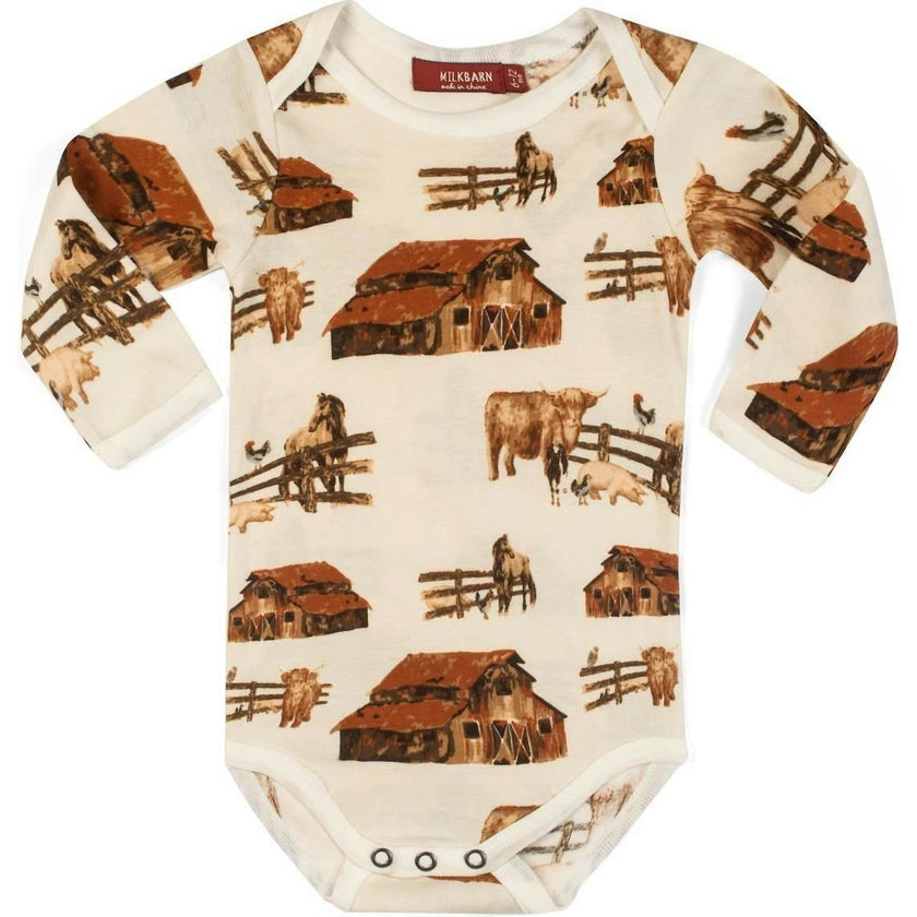 Homestead Organic Cotton Long Sleeve One Piece