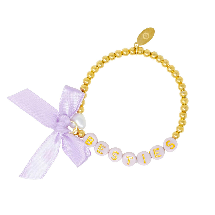 Girl's Girl's Besties Bow Stretchy Bracelet Set
