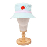 Reversible Bucket Hat – Strawberries + Daisies