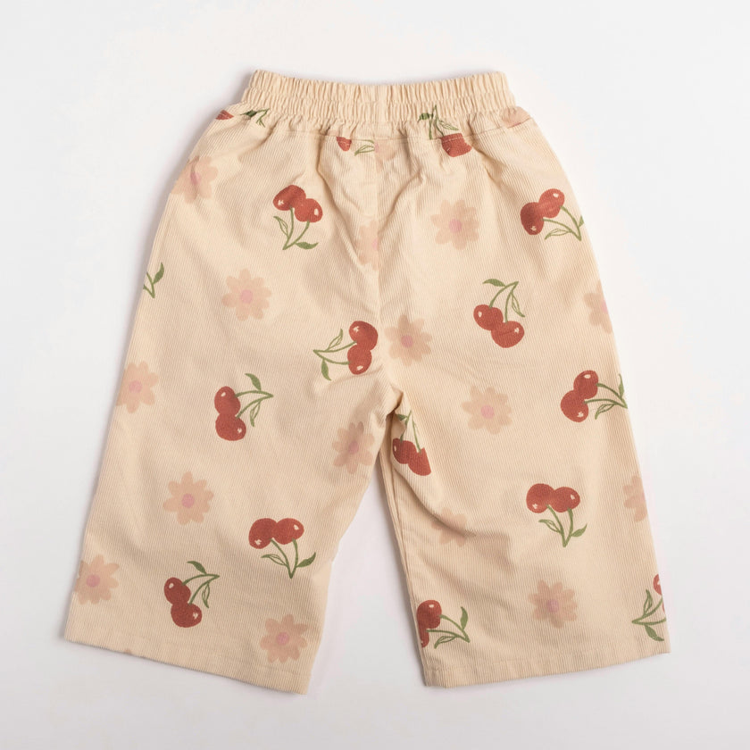 Wide-leg Pant in Cherry Bloom