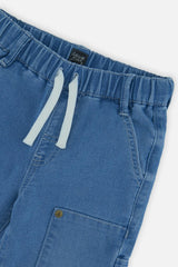 Baby French Terry Denim Pants Light Blue