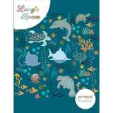 Lucy's Room Ocean Friends Puzzle 24 by 24 inches (NEW)