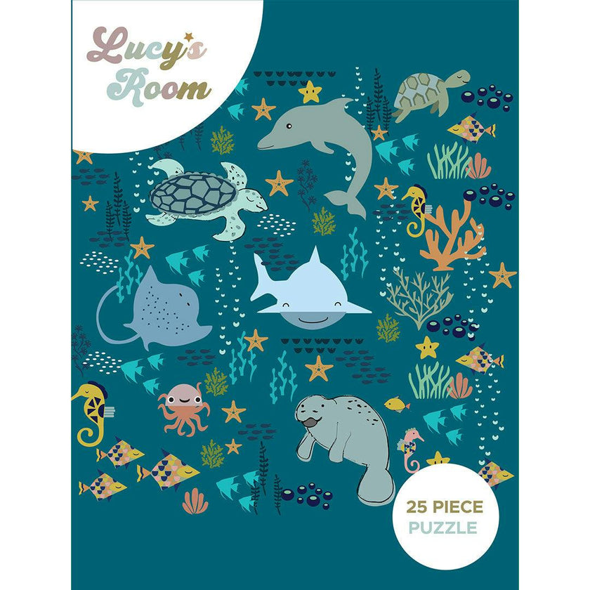 Lucy's Room Ocean Friends Puzzle 24 by 24 inches (NEW)