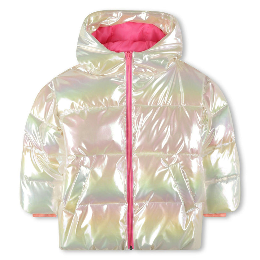 Hooded down jacket