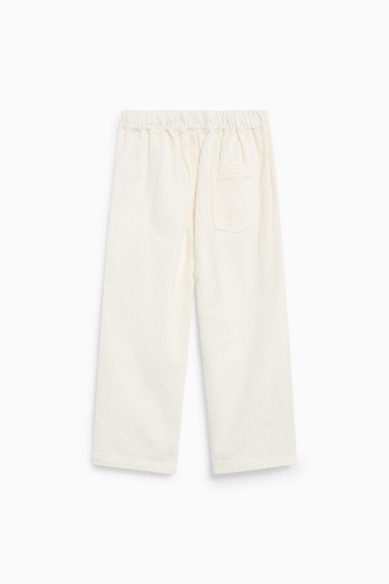 Elio Corduroy Trouser Whisper White