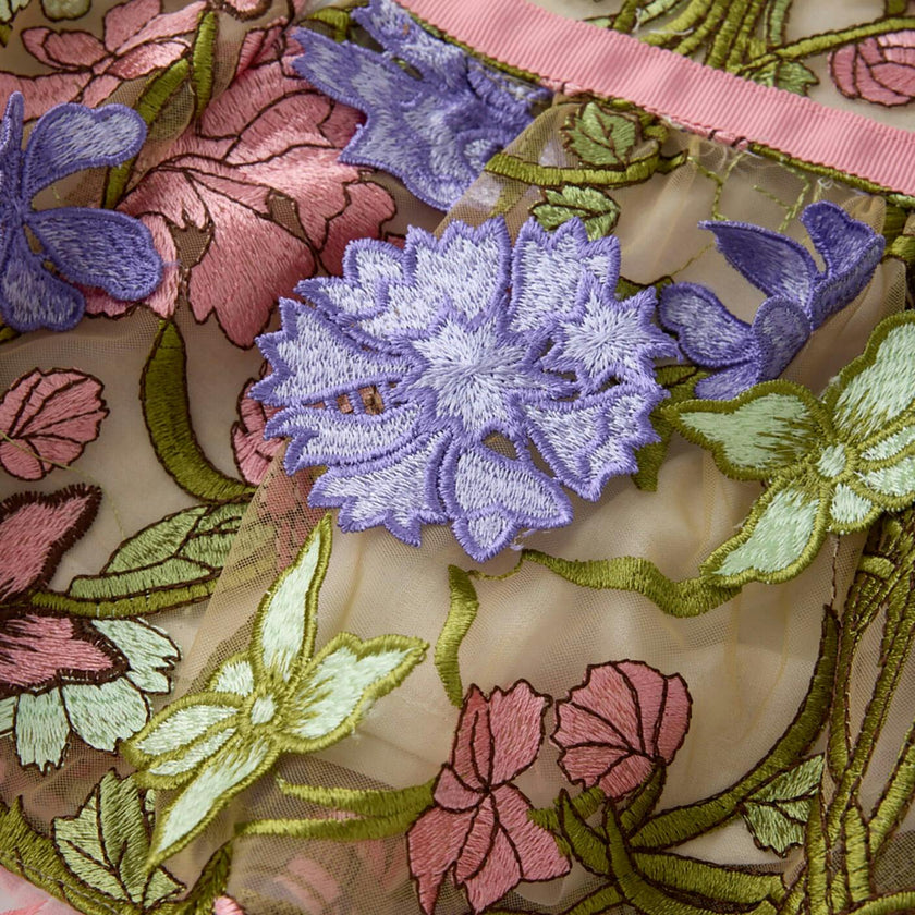 Bonnie Embroidered Mini Skirt