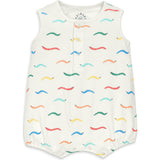 Baby organic henley tank shortie in baby bugs