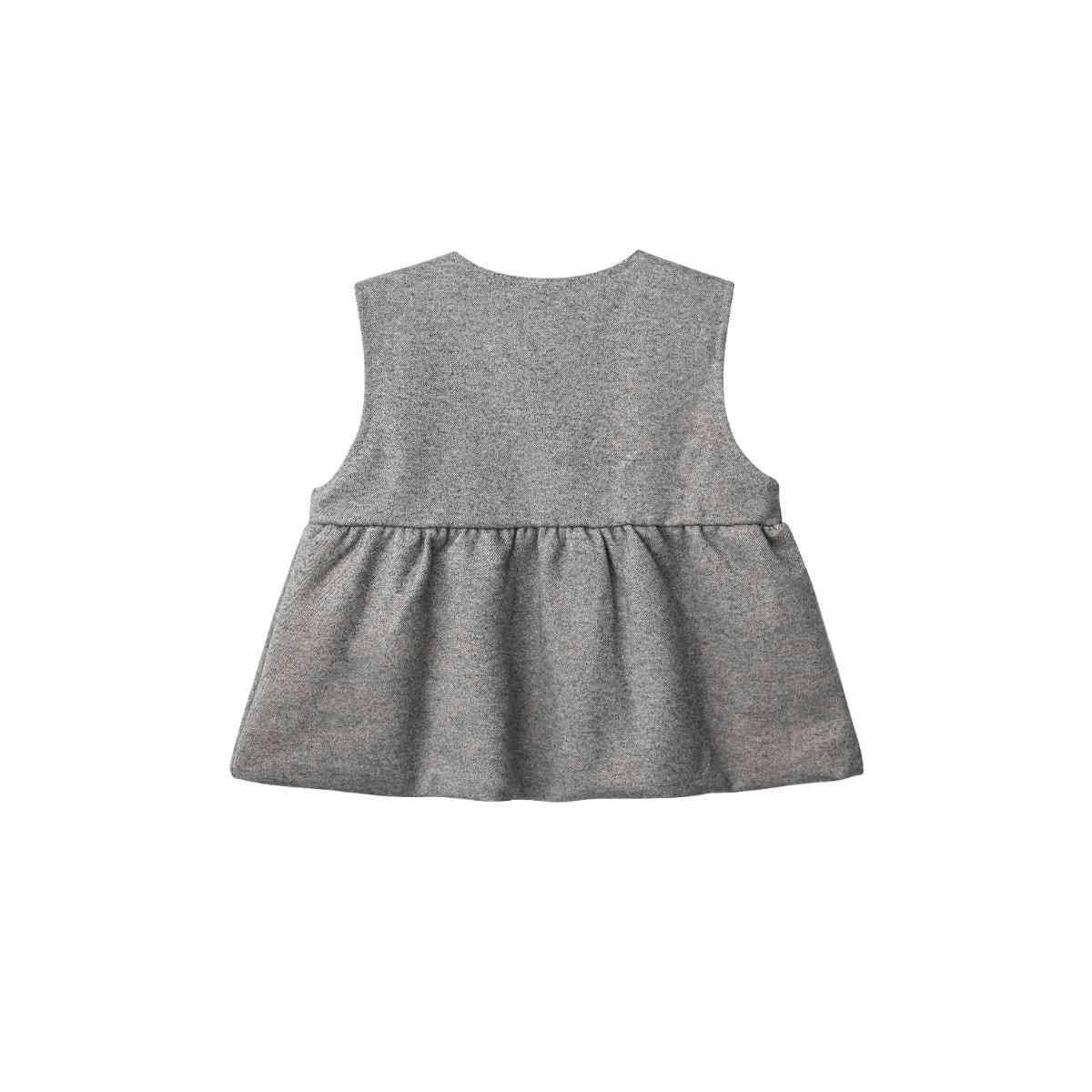 Grey Lace-Layered Tunic Set