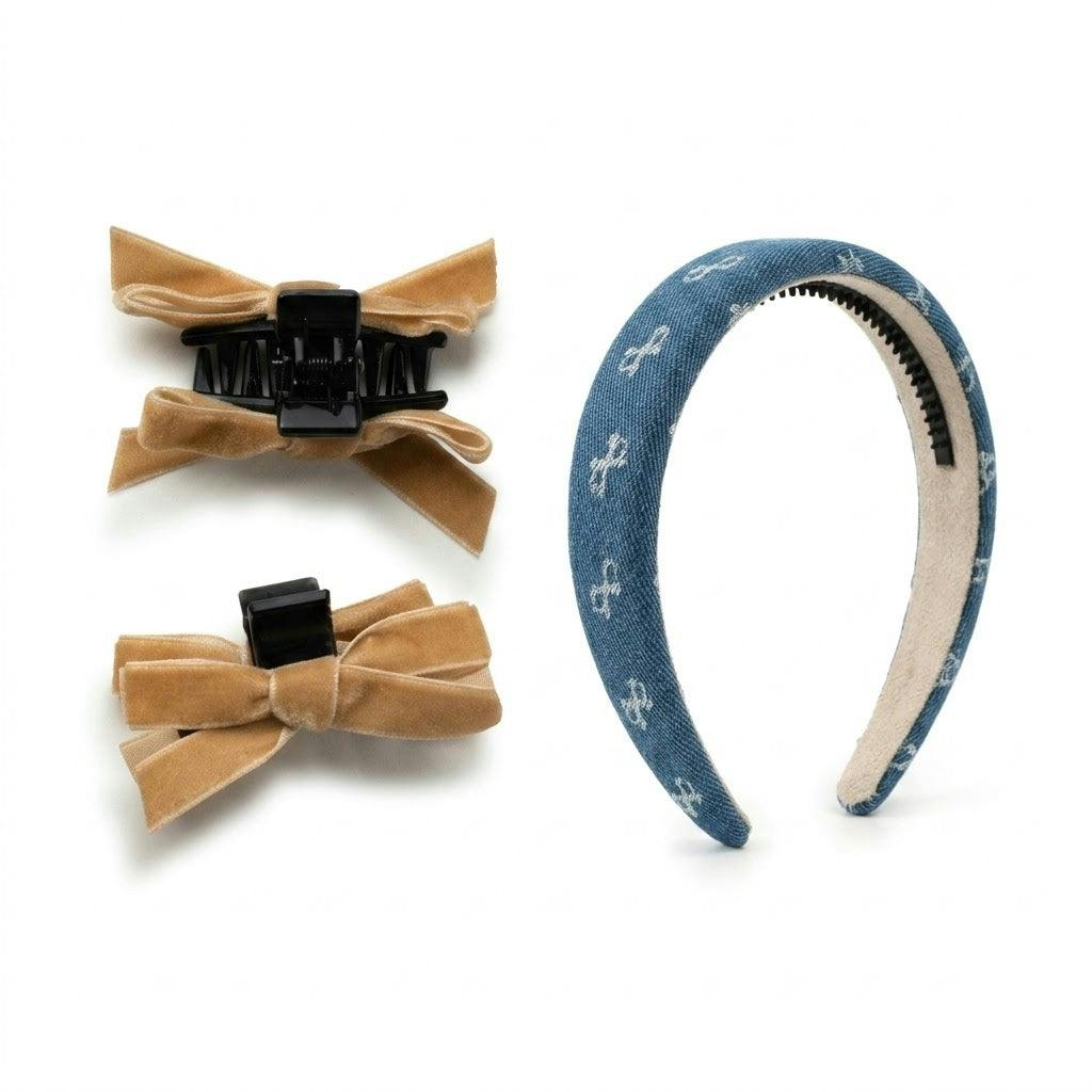 Halo Luxe Classic Girl Gift Collection - Premium Soft Fabric Accessories