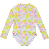 Aloha Vacay Recycled Leg Frill Surf Suit