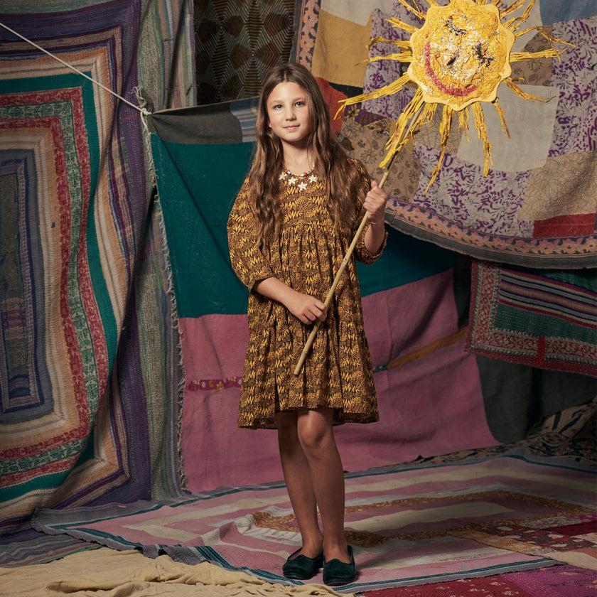 Kids Fran Dress Bengal Tiger