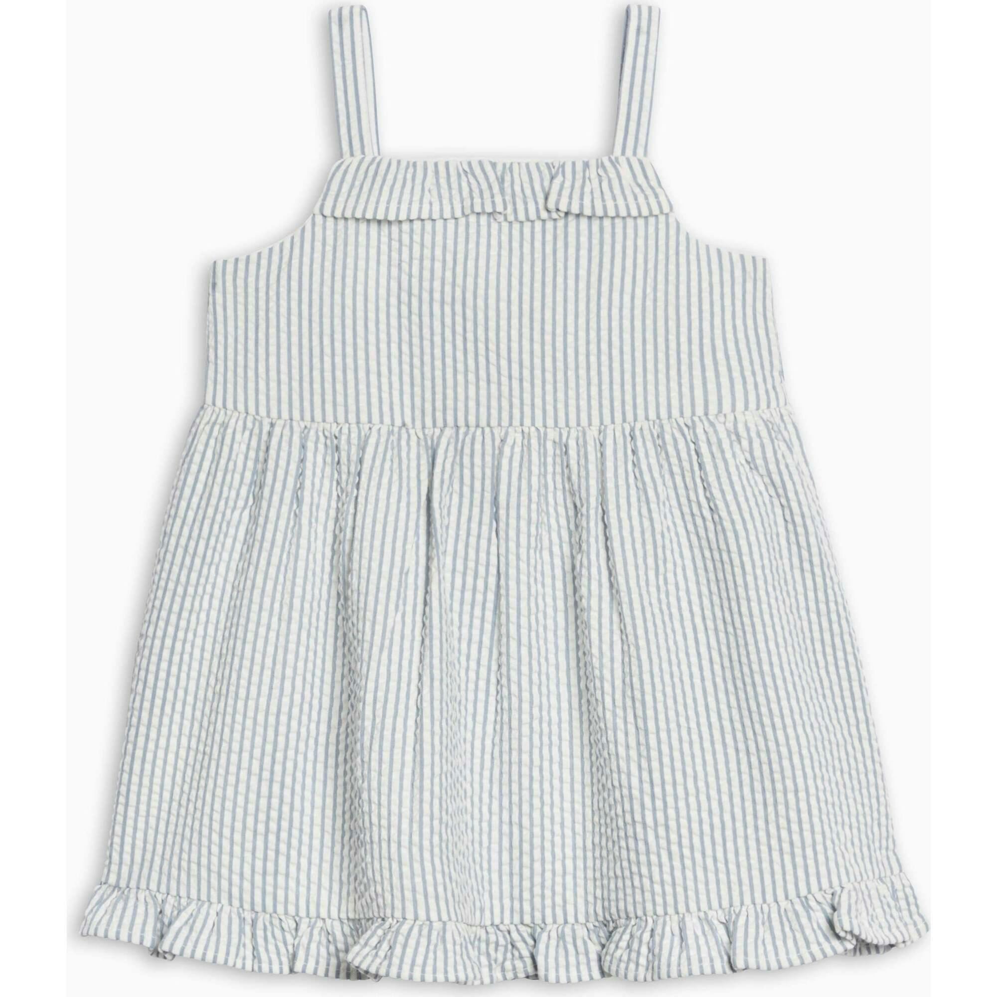 Juliette Seersucker Tank Dress - Shore Stripe / Sea