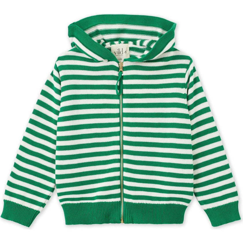 Organic Cotton Knit Cardigan, Multi