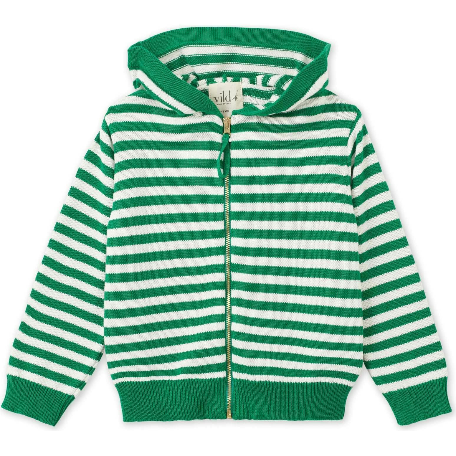 Organic Cotton Knit Cardigan, Multi