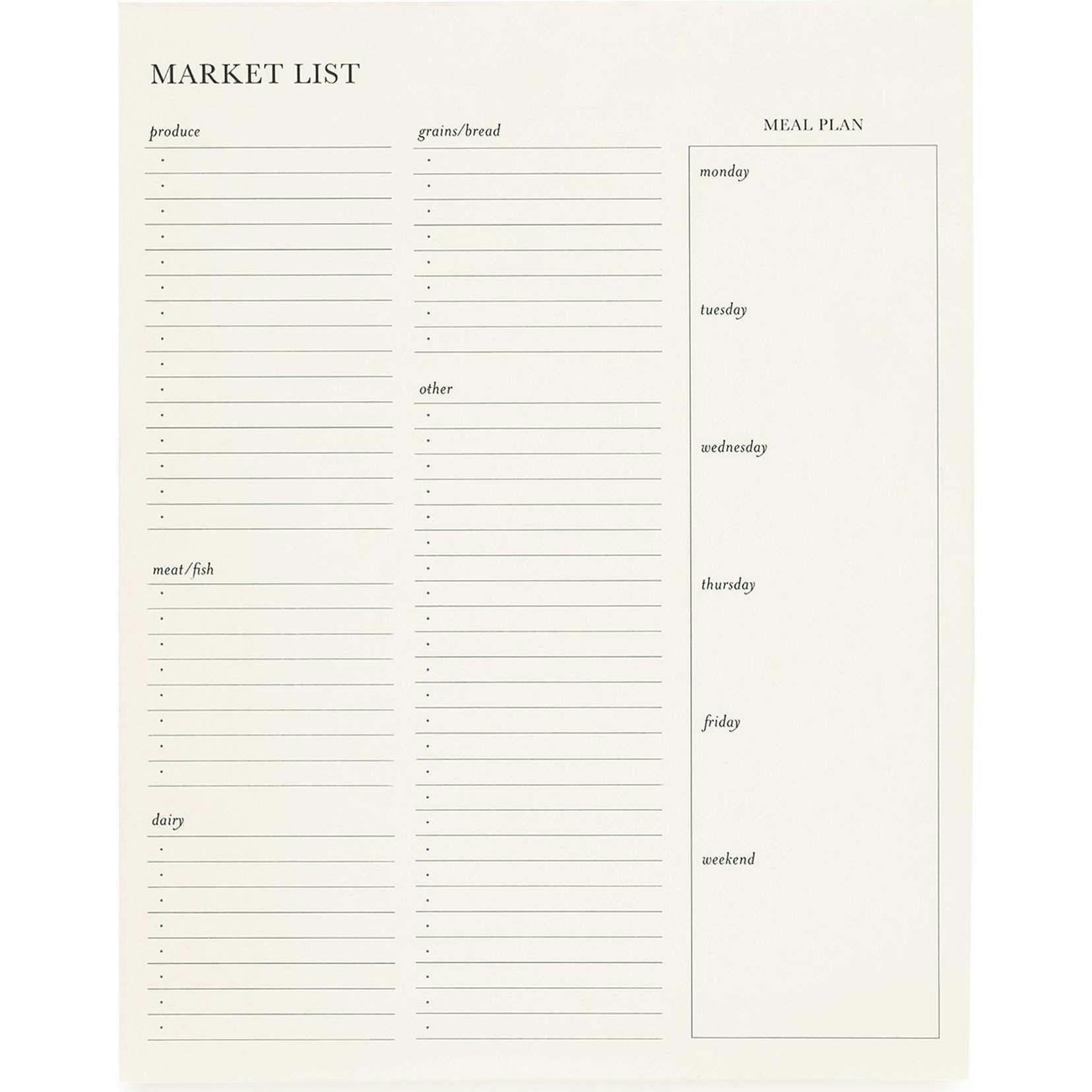 The Market List