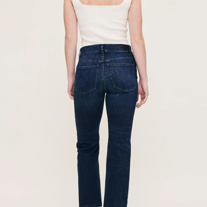 Halle Straight Petite High Rise Instasculpt™ 25.5" Jeans | Mediterranean
