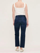 Halle Straight Petite High Rise Instasculpt™ 25.5" Jeans | Mediterranean