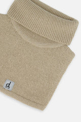 Baby Knit Turtle Neckwarmer Light Taupe