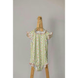 Bingley Suit in Vivian Stripe In Daffodil