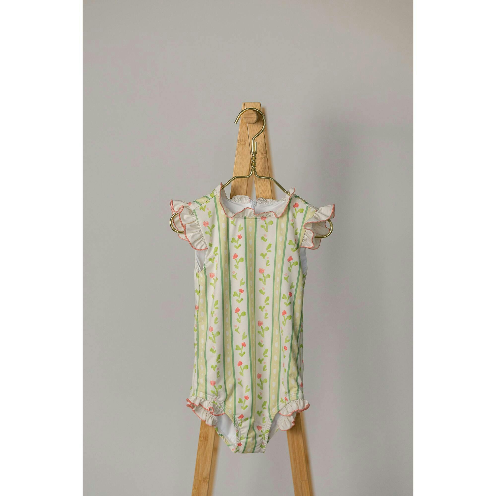 Bingley Suit in Vivian Stripe In Daffodil