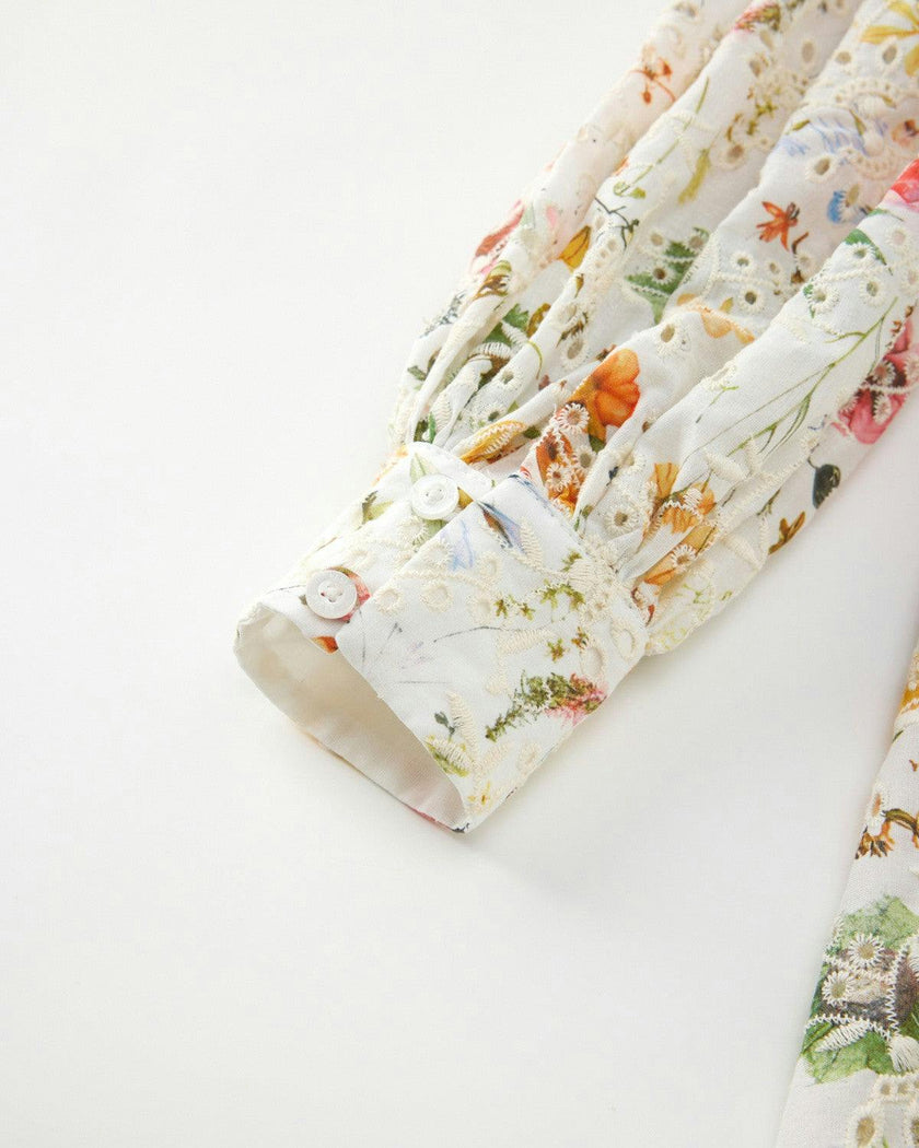 Christina Embroidered Mini Dress