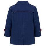 Marylebone Pea Coat - Portland Blue