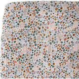 Cotton Muslin Crib Sheet - Pressed Petals
