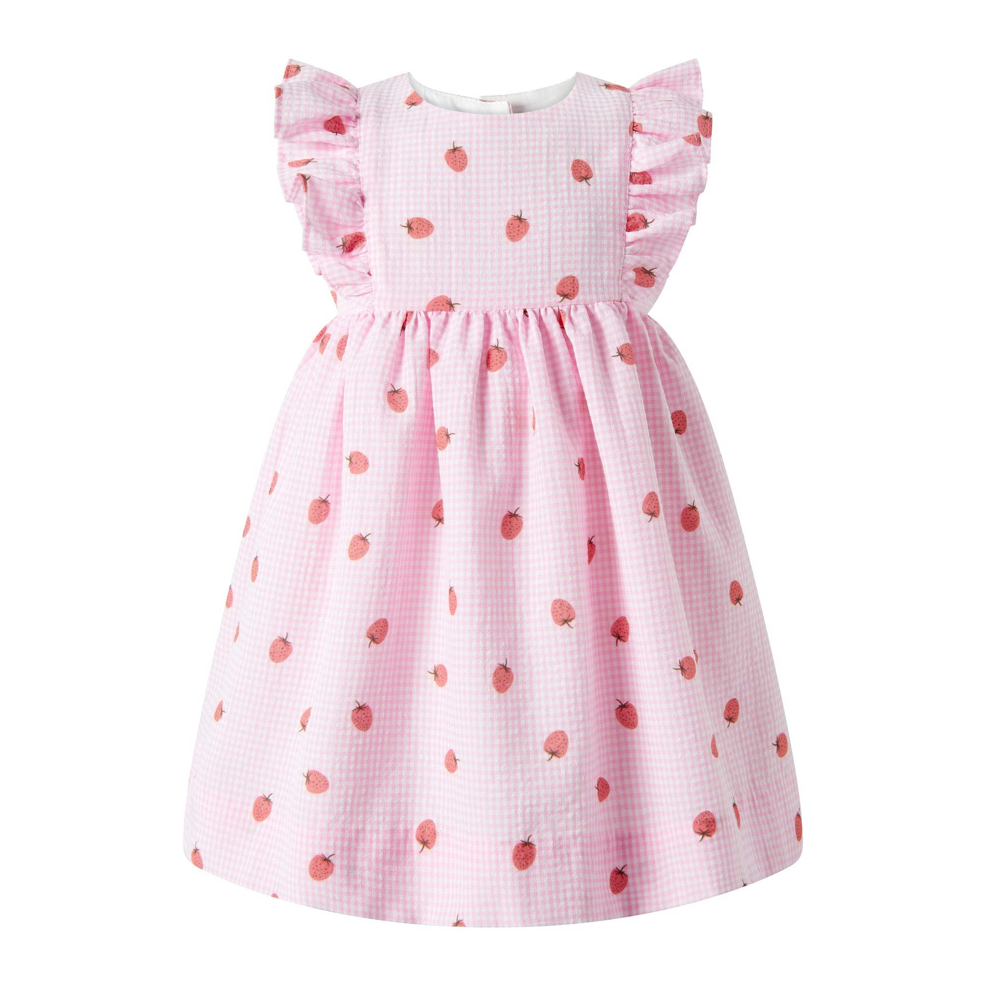 Strawberry Gingham Sundress & Hat