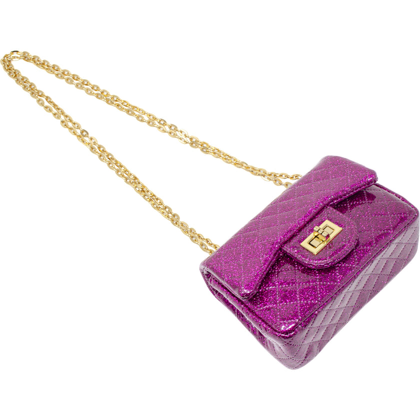 Classic Quilted Sparkle Mini Handbag