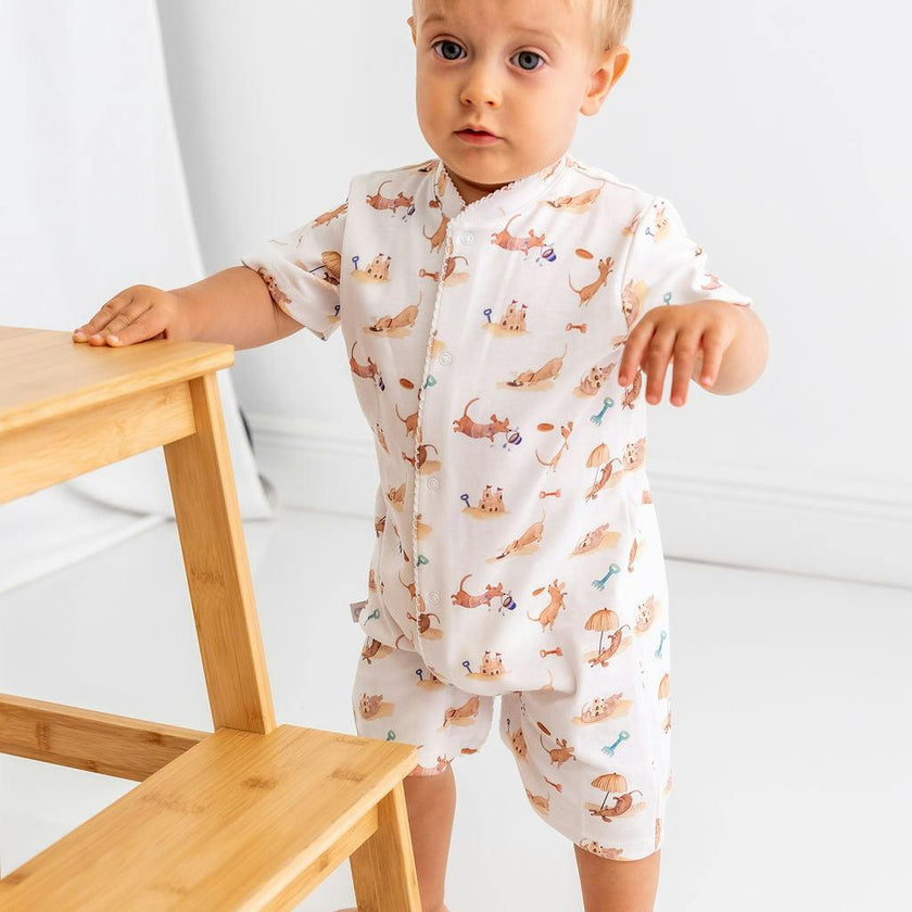 Beach Dogs Pima Cotton Short Romper