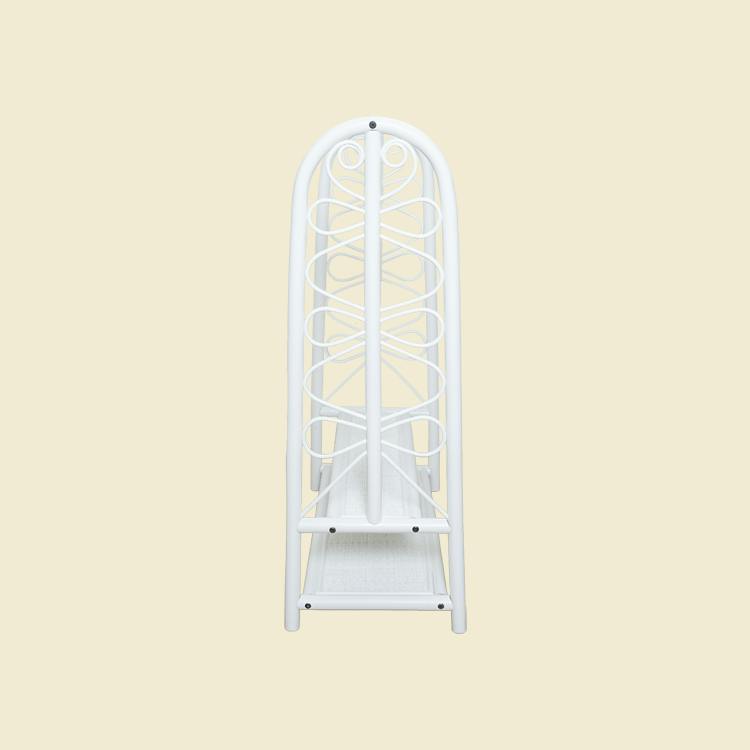 Handcrafted - Belle Kids Montessori Clothing Rack (White) - Rattan Wicker