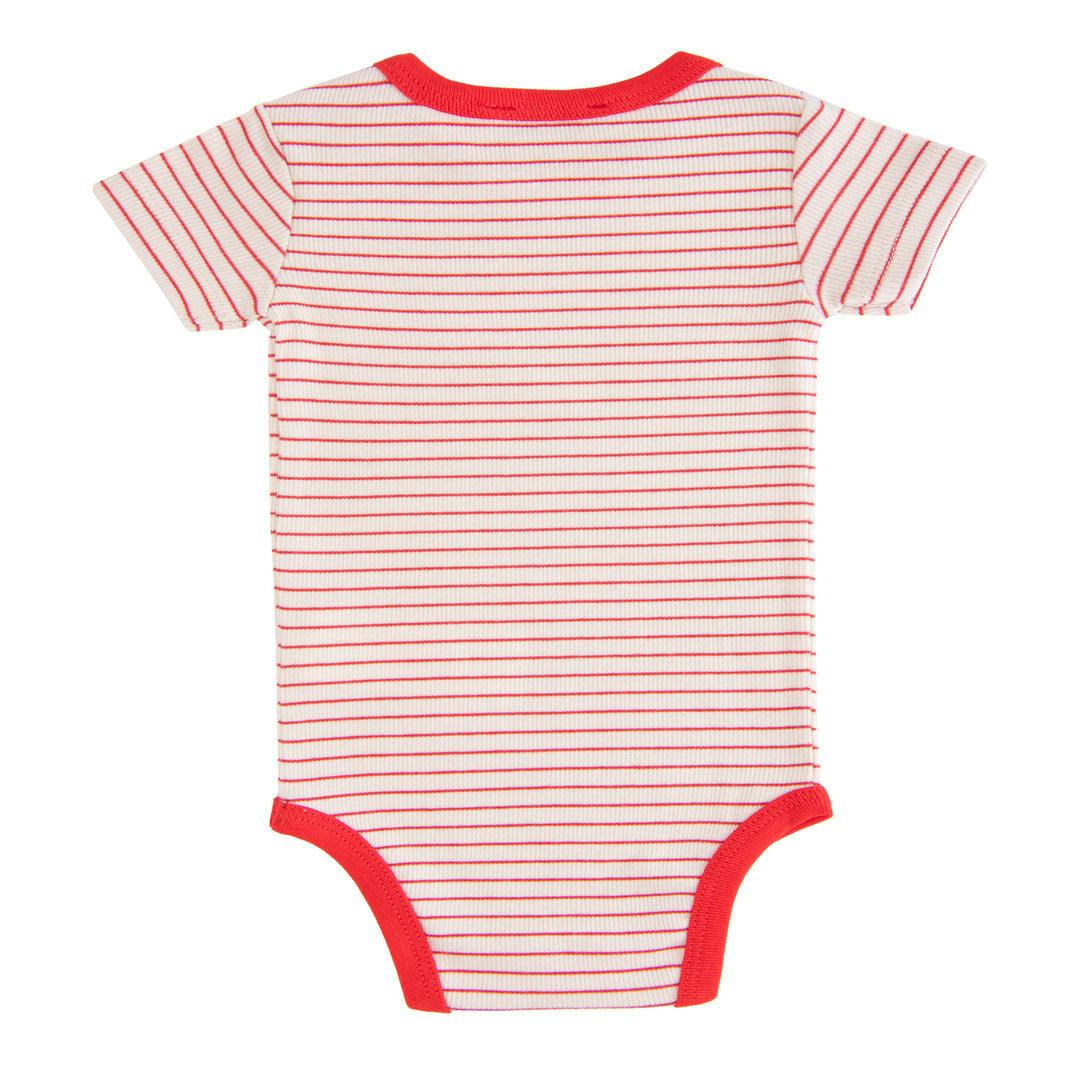 Red Striped Modal Bodysuit