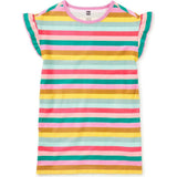 Flutter Sleeve Shift Dress, Pink