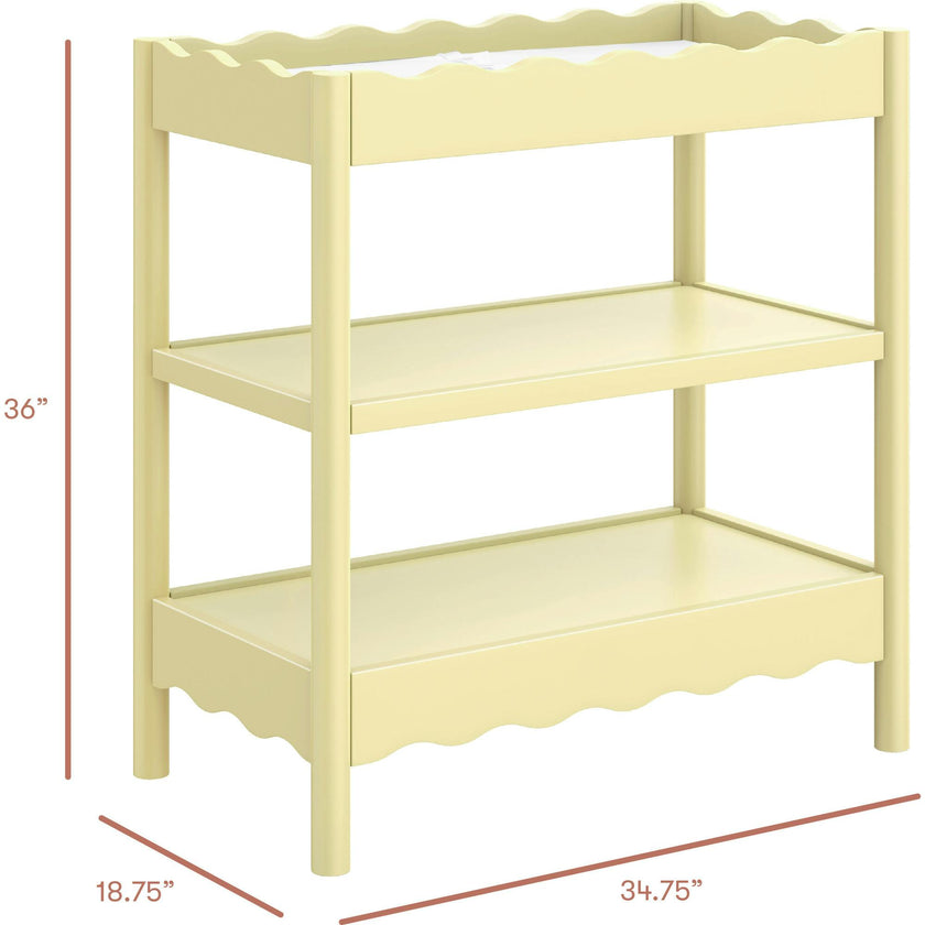 Swell Changing Table in Pale Yellow