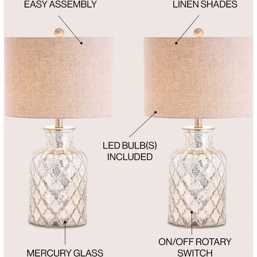 Alvord 24.5" LED Glass Table Lamp