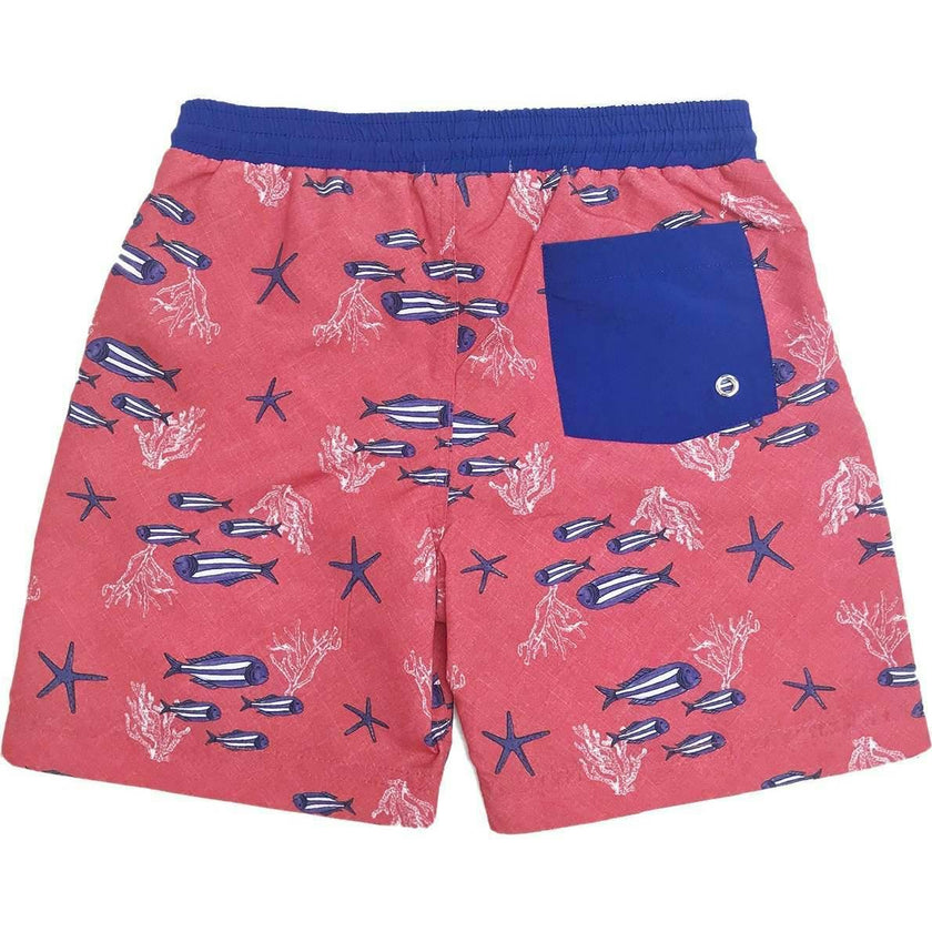 Kids' Underwater Life Quick-Dry Swim Trunks