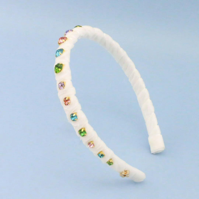 Multi Velvet Stones Headband