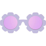 Polarized Flower: Lavender Mirrored Lens