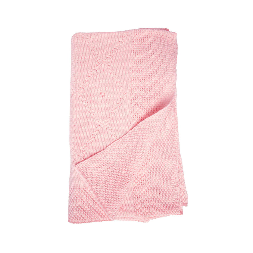 Classic Knit Receiving Blanket, Pink