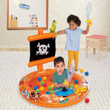 Pirate Sparkle Play Center Inflatable Ball Pit -Includes 20 Balls