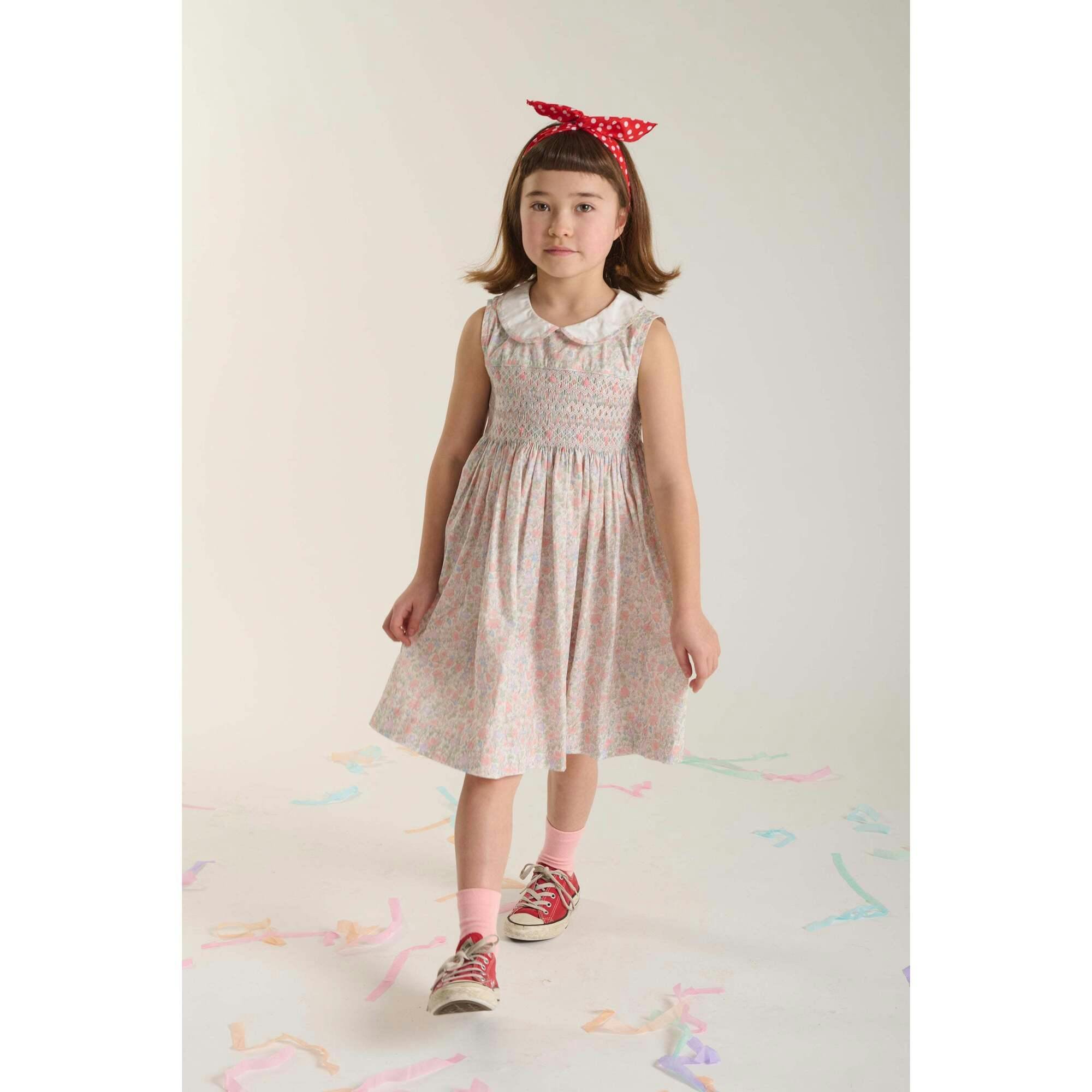 Hand-Smocked Girls Dress - Fiona
