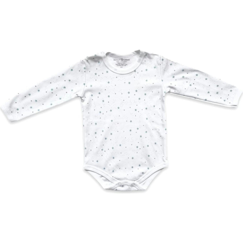 Stars Print Long Sleeve Bodysuit | 100% Peruvian Pima Cotton