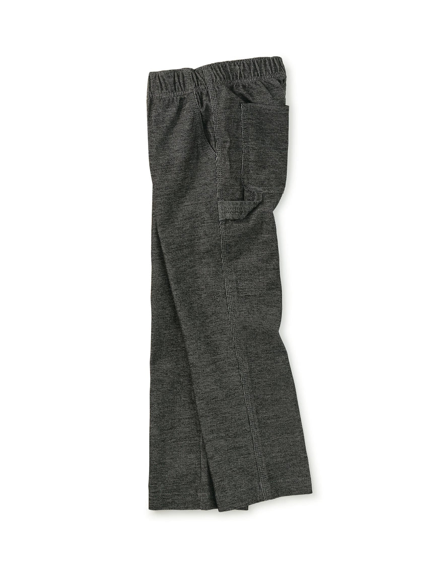 Denim-Like Carpenter Pants, Phantom