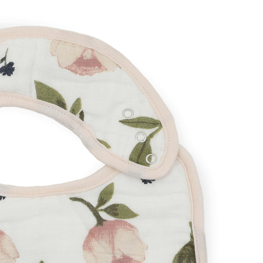 Organic Cotton Muslin Classic Bib 3 Pack - Watercolor Floret