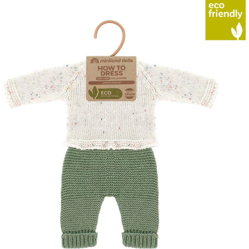 Knitted Doll Outfit 12⅝" - Sweater&Trousers