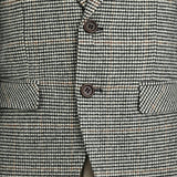 Checkered Blazer and Trousers Set