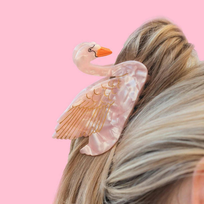 Packed Party Swan Style Claw Clip