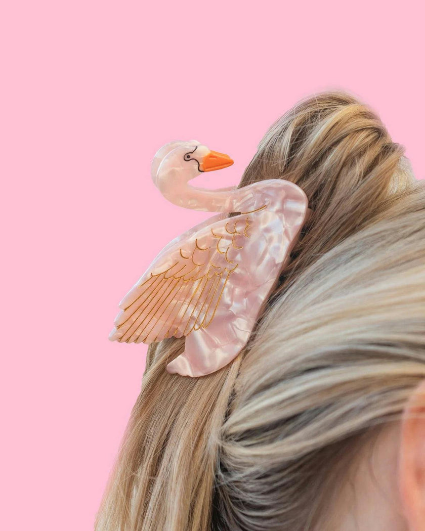 Packed Party Swan Style Claw Clip