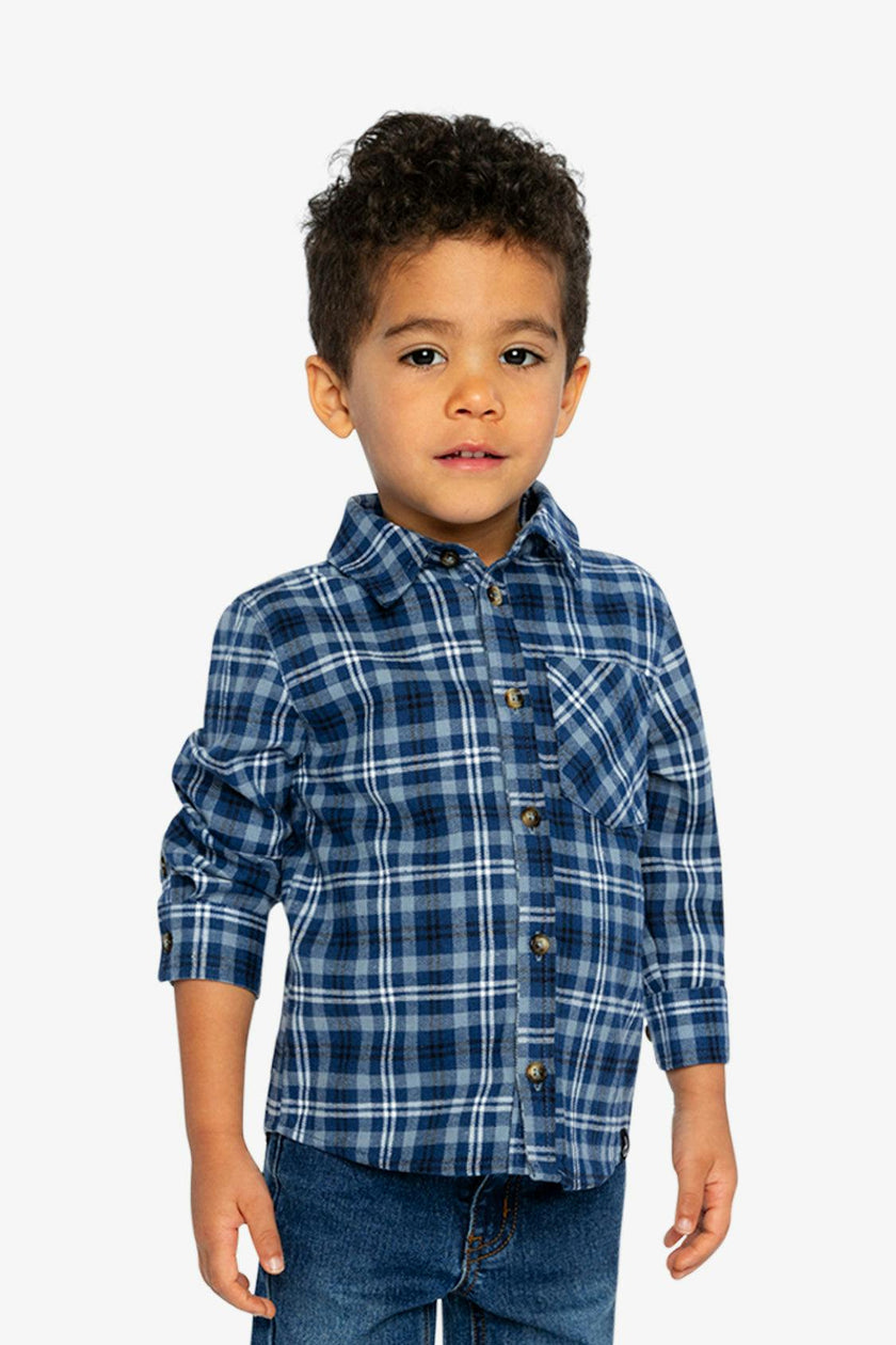 Plaid Shirt Blue And White